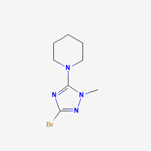 1-(3-Bromo-1-methyl-1H-1,2,4-triazol-5-yl)piperidine