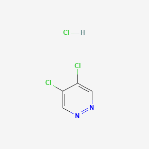 molecular formula C4H3Cl3N2 B580320 4,5-Dichloropyridazine hydrochloride CAS No. 1245644-88-5