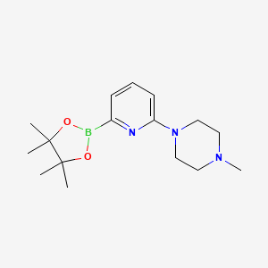 1-Methyl-4-(6-(4,4,5,5-tetramethyl-1,3,2-dioxaborolan-2-yl)pyridin-2-yl)piperazine