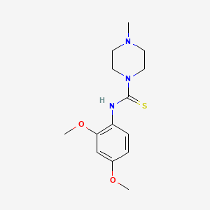 molecular formula C14H21N3O2S B5803242 N-(2,4-dimethoxyphenyl)-4-methylpiperazine-1-carbothioamide 