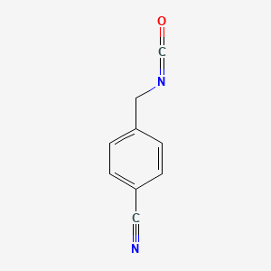 molecular formula C9H6N2O B580338 4-(Isocyanatomethyl)benzonitrile CAS No. 1205556-81-5