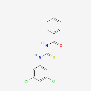 molecular formula C15H12Cl2N2OS B5803380 N-[(3,5-dichlorophenyl)carbamothioyl]-4-methylbenzamide 