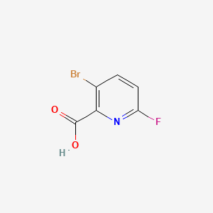molecular formula C6H3BrFNO2 B580339 3-Bromo-6-fluoropicolinic acid CAS No. 1211589-43-3
