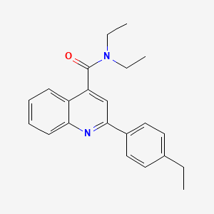 molecular formula C22H24N2O B5803405 N,N-diethyl-2-(4-ethylphenyl)quinoline-4-carboxamide 