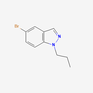 molecular formula C10H11BrN2 B580342 5-溴-1-丙基-1H-吲唑 CAS No. 1280786-76-6