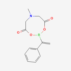 molecular formula C13H14BNO4 B580346 6-Methyl-2-(1-phenylethenyl)-1,3,6,2-dioxazaborocane-4,8-dione CAS No. 1257651-50-5
