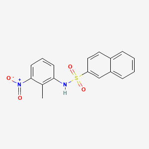 molecular formula C17H14N2O4S B5803466 N-(2-methyl-3-nitrophenyl)naphthalene-2-sulfonamide 
