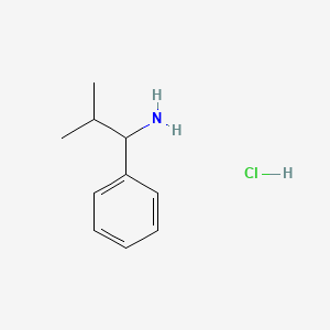 molecular formula C10H16ClN B580347 2-Methyl-1-phenylpropan-1-amine hydrochloride CAS No. 24290-47-9