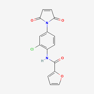 molecular formula C15H9ClN2O4 B5803472 N-[2-chloro-4-(2,5-dioxopyrrol-1-yl)phenyl]furan-2-carboxamide 
