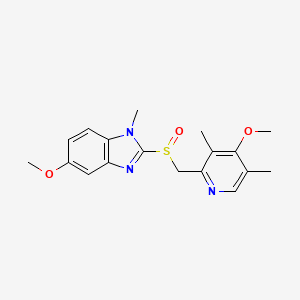 molecular formula C36H42N6O6S2 B580350 N-Methyl omeprazole CAS No. 89352-76-1