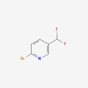 molecular formula C6H4BrF2N B580353 2-溴-5-(二氟甲基)吡啶 CAS No. 1221272-81-6