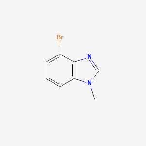 molecular formula C8H7BrN2 B580360 4-溴-1-甲基-1H-苯并[d]咪唑 CAS No. 1353679-63-6