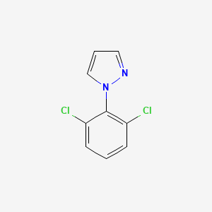 molecular formula C9H6Cl2N2 B580366 1-(2,6-Dichlorophenyl)-1h-pyrazole CAS No. 1242336-72-6