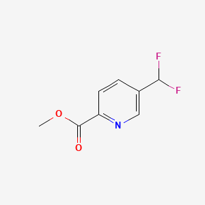 molecular formula C8H7F2NO2 B580374 Methyl 5-(difluoromethyl)picolinate CAS No. 1346148-42-2