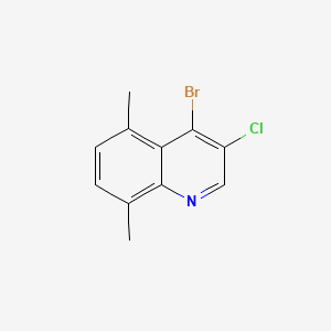molecular formula C11H9BrClN B580377 4-Bromo-3-chloro-5,8-dimethylquinoline CAS No. 1209193-45-2