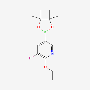 2-Ethoxy-3-fluoro-5-(4,4,5,5-tetramethyl-1,3,2-dioxaborolan-2-yl)pyridine