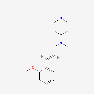 molecular formula C17H26N2O B5803820 N-[(E)-3-(2-methoxyphenyl)prop-2-enyl]-N,1-dimethylpiperidin-4-amine 