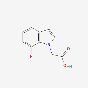 molecular formula C10H8FNO2 B580385 2-(7-Fluoro-1H-indol-1-yl)acetic acid CAS No. 1313712-24-1