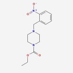 molecular formula C14H19N3O4 B5803853 ethyl 4-[(2-nitrophenyl)methyl]piperazine-1-carboxylate 