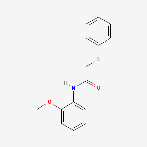 molecular formula C15H15NO2S B5803862 N-(2-methoxyphenyl)-2-(phenylsulfanyl)acetamide 