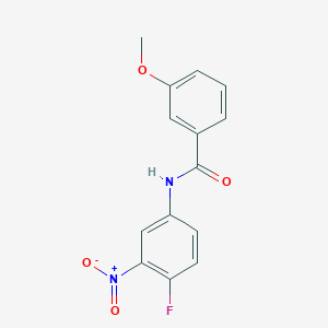 molecular formula C14H11FN2O4 B5803989 N-(4-fluoro-3-nitrophenyl)-3-methoxybenzamide 