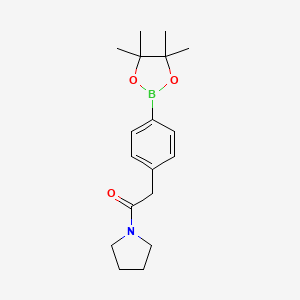 1-(Pyrrolidin-1-yl)-2-(4-(4,4,5,5-tetramethyl-1,3,2-dioxaborolan-2-yl)phenyl)ethanone
