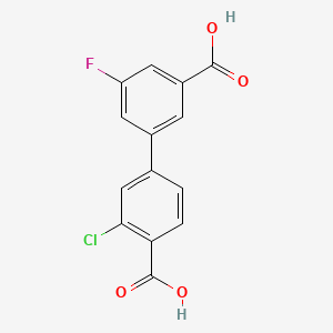 3'-Chloro-5-fluoro-[1,1'-biphenyl]-3,4'-dicarboxylic acid
