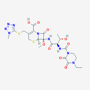 molecular formula C22H29N9O9S2 B058041 Cefbuperazone CAS No. 76610-84-9