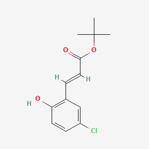 molecular formula C13H15ClO3 B580411 Tert-butyl 3-(5-chloro-2-hydroxyphenyl)acrylate CAS No. 1261024-69-4
