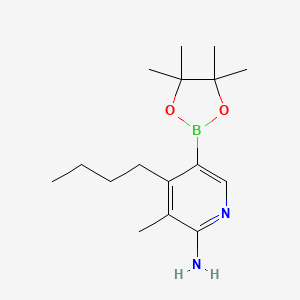 n-Butyl-3-methyl-5-(4,4,5,5-tetramethyl-1,3,2-dioxaborolan-2-yl)pyridin-2-amine