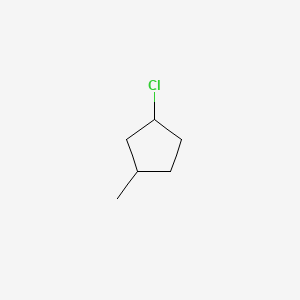 molecular formula C6H11Cl B580422 1-Chloro-3-methylcyclopentane CAS No. 142857-44-1