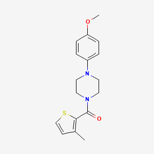 molecular formula C17H20N2O2S B5804262 [4-(4-METHOXYPHENYL)PIPERAZINO](3-METHYL-2-THIENYL)METHANONE 
