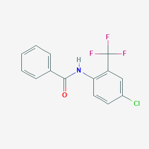 molecular formula C14H9ClF3NO B5804275 N-[4-chloro-2-(trifluoromethyl)phenyl]benzamide 