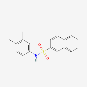 molecular formula C18H17NO2S B5804290 N-(3,4-dimethylphenyl)naphthalene-2-sulfonamide 