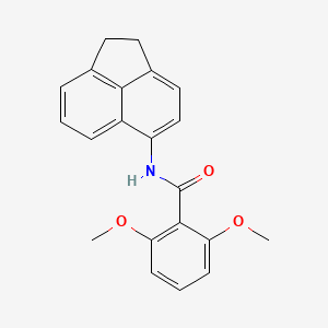 molecular formula C21H19NO3 B5804300 N-(1,2-dihydroacenaphthylen-5-yl)-2,6-dimethoxybenzamide 