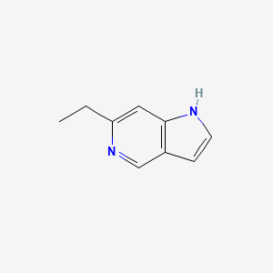 molecular formula C9H10N2 B580432 6-Ethyl-1H-pyrrolo[3,2-c]pyridine CAS No. 1352398-62-9
