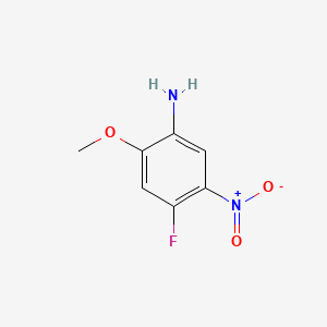 molecular formula C7H7FN2O3 B580436 4-Fluoro-2-methoxy-5-nitroaniline CAS No. 1075705-01-9
