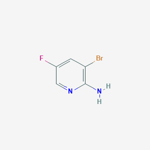 molecular formula C5H4BrFN2 B058044 2-Amino-3-bromo-5-fluoropyridine CAS No. 869557-43-7