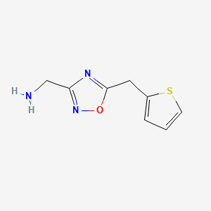 1-[5-(2-Thienylmethyl)-1,2,4-oxadiazol-3-yl]methanamine