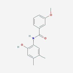molecular formula C16H17NO3 B5804456 N-(2-hydroxy-4,5-dimethylphenyl)-3-methoxybenzamide 