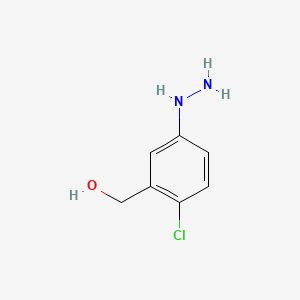 molecular formula C7H9ClN2O B580458 (2-Chloro-5-hydrazinylphenyl)methanol CAS No. 1639878-85-5