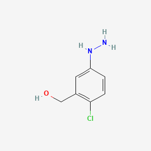 1-(4-Chloro-3-(hydroxymethyl)phenyl)hydrazine