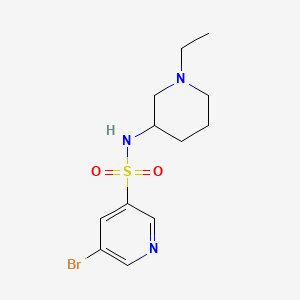 molecular formula C12H18BrN3O2S B580461 5-Bromo-n-(1-ethylpiperidin-3-yl)pyridine-3-sulfonamide CAS No. 1244060-04-5