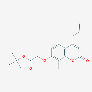 molecular formula C19H24O5 B5804633 tert-butyl 2-[(8-methyl-2-oxo-4-propyl-2H-chromen-7-yl)oxy]acetate 