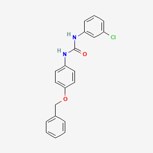 molecular formula C20H17ClN2O2 B5804676 N-(4-(BENZYLOXY)PHENYL)-N'-(3-CHLOROPHENYL)UREA 