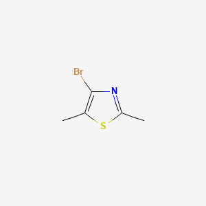 molecular formula C5H6BrNS B580468 4-Bromo-2,5-dimethyl-1,3-thiazole CAS No. 90672-80-3