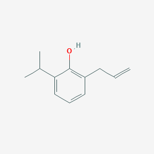 molecular formula C12H16O B058047 2-Allyl-6-isopropylphenol CAS No. 3354-56-1