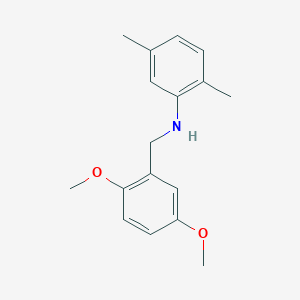 molecular formula C17H21NO2 B5804746 N-[(2,5-dimethoxyphenyl)methyl]-2,5-dimethylaniline 