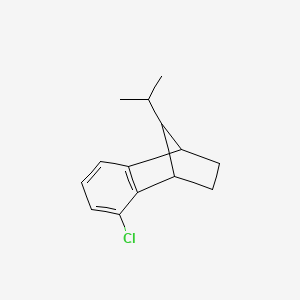 molecular formula C14H17Cl B580481 5-chloro-1,2,3,4-tetrahydro-9-isopropyl-1,4-Methanonaphthalene CAS No. 1233219-30-1