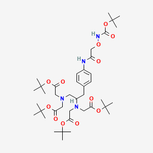 molecular formula C40H66N4O12 B580482 4-(N-Boc-aminoxyacetamido)benzyl Ethylenediaminetetraacetic Acid, Tetra(t-butyl) Ester CAS No. 1216552-27-0
